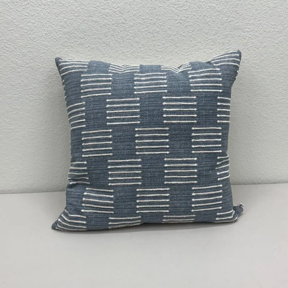 Moss Home Bonez Cadet Linen White Goose Down Feather Throw Pillow Decor USA Made